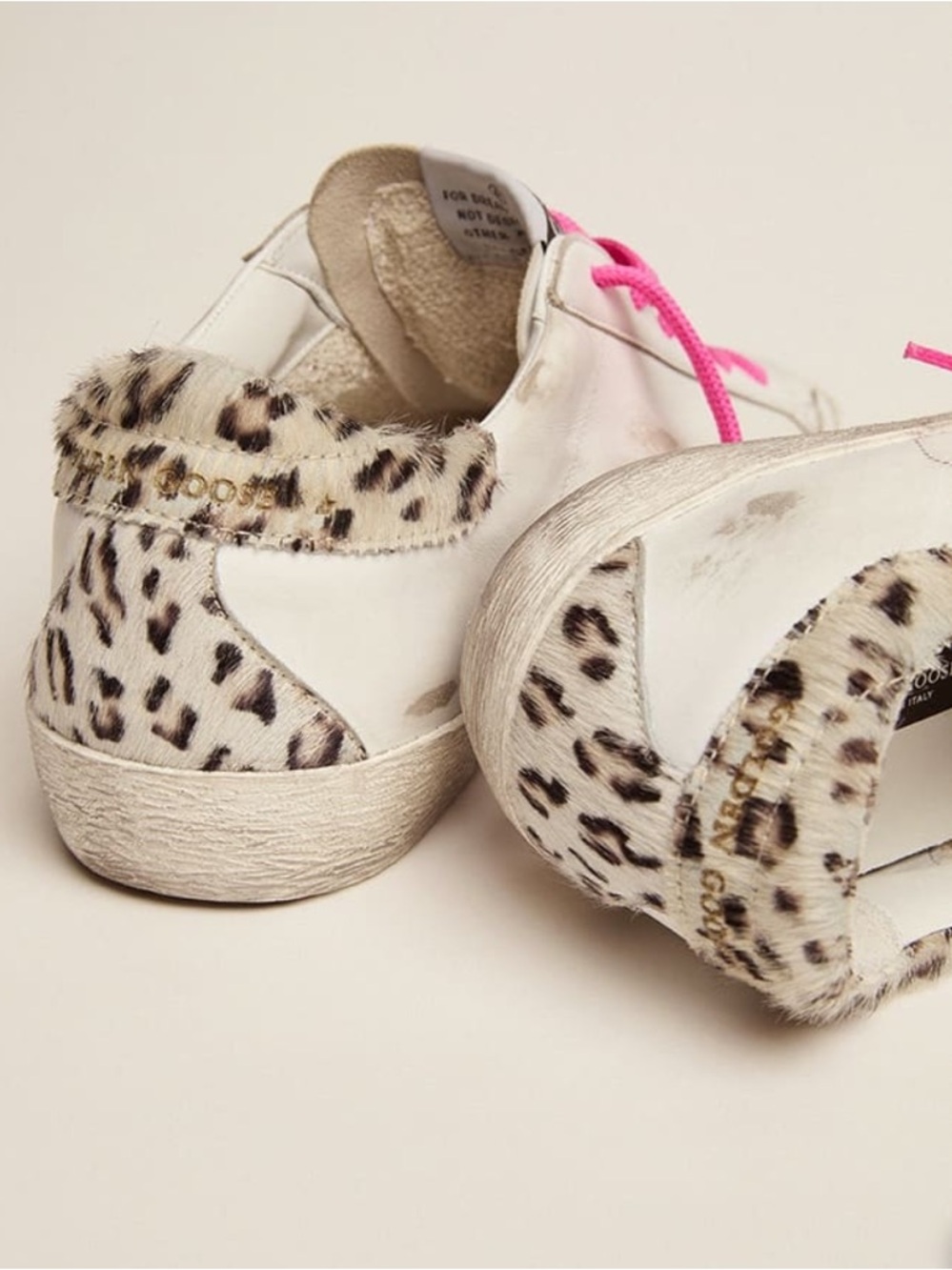 Super Star Classic Pink Laces Leopard Heel - Picture 4 of 12
